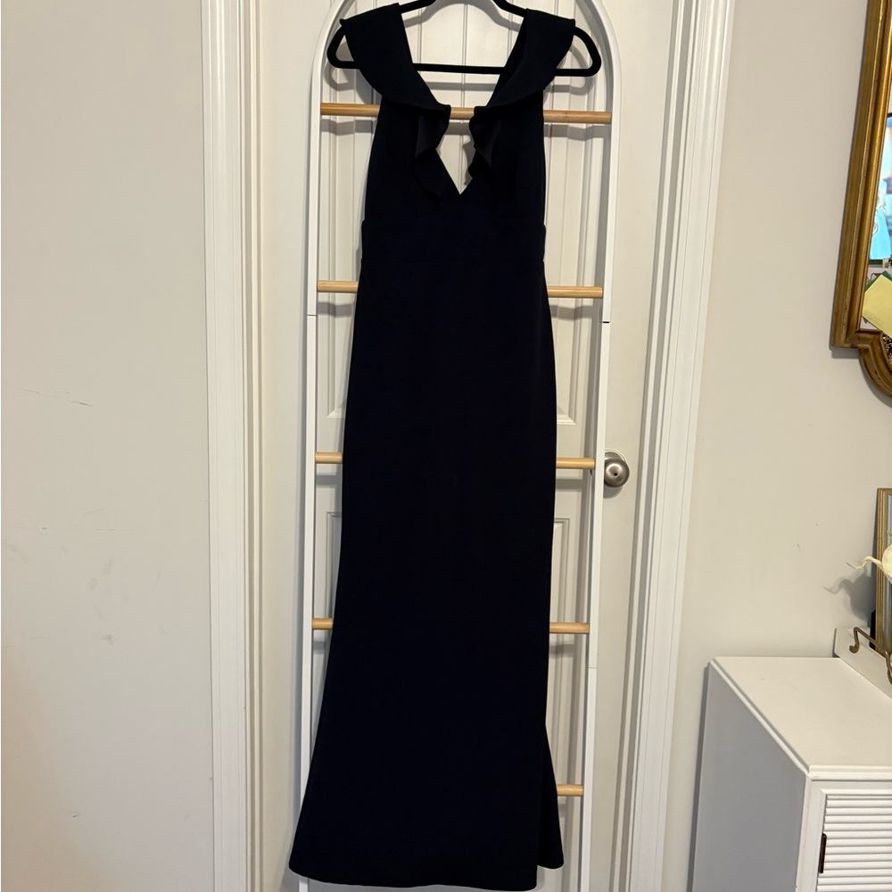Lulu's Chic Navy Blue Evening Gown